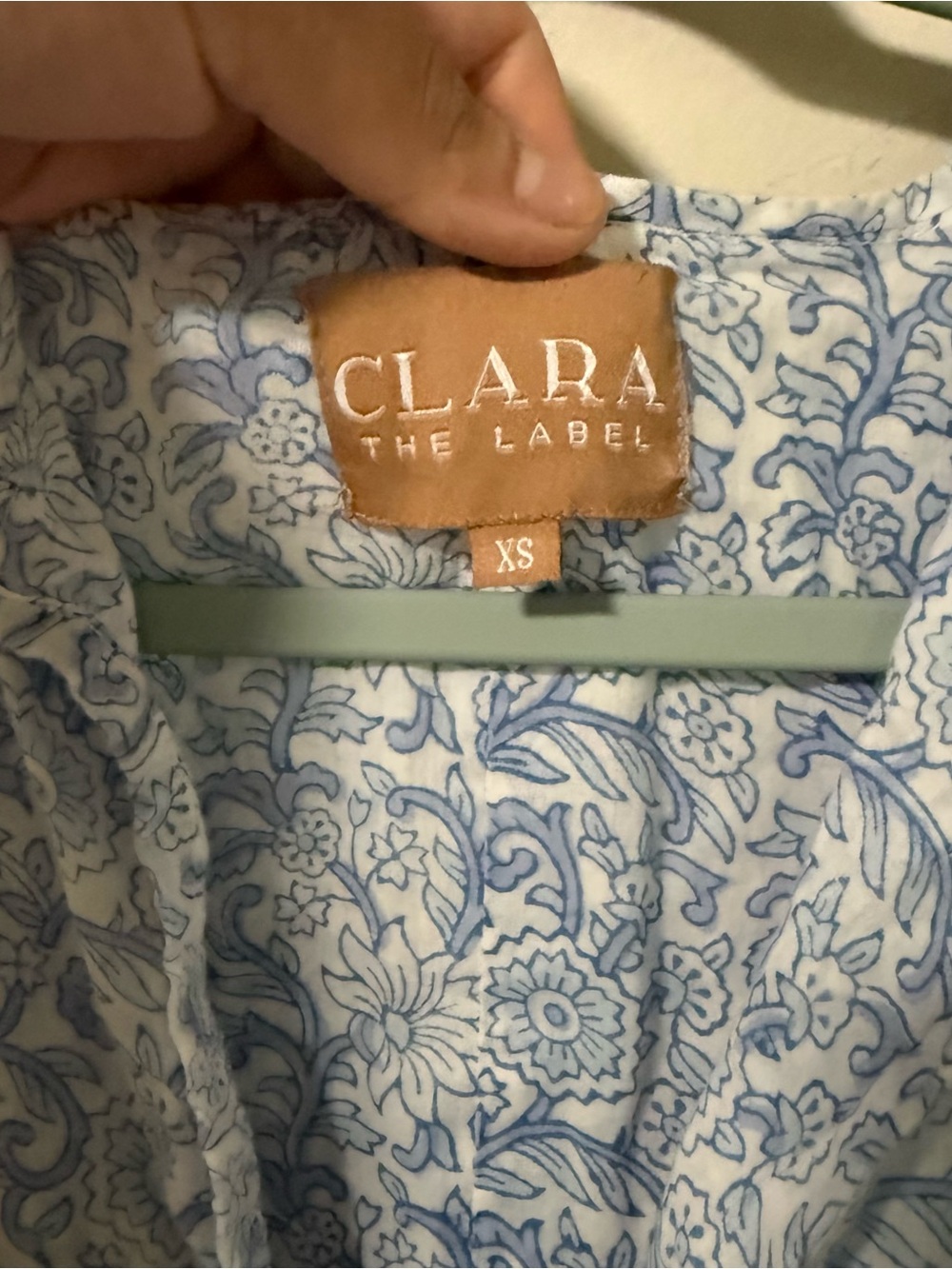 Clara the Label Blue Floral Mini Dress size XS - Picture 3 of 4